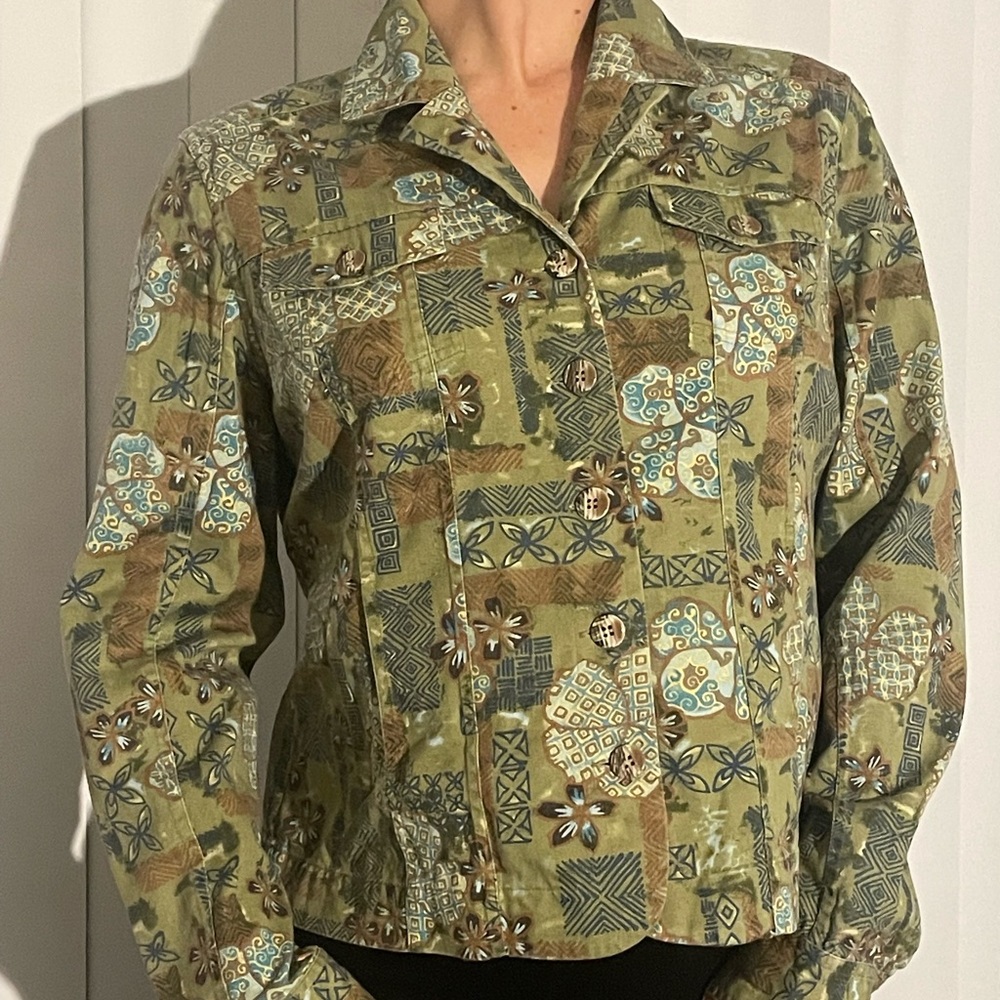 Womens Jacket Blouse Unique Pattern - image 1